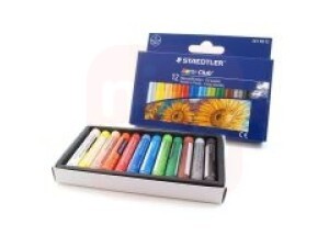 Giz de Cera 12 Cores Pastel Oleoso - Staedtler