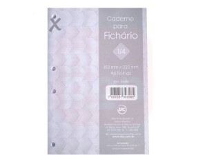 Bloco de Fichário 1/4 Cinza 96 Folhas - Dac