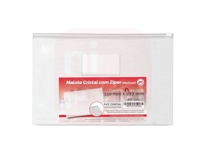 Pasta Malote Cristal Com Zíper 352 X 227mm - Dac