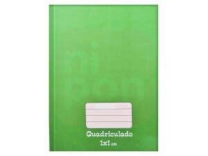 Caderno Quadriculado 1X1 48 Folhas - Verde