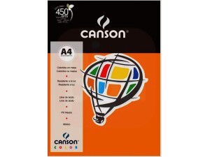 Papel Canson A4 180g Laranja