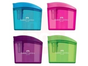 Apontador com Deposito Clickbox Verde - Faber-Castell